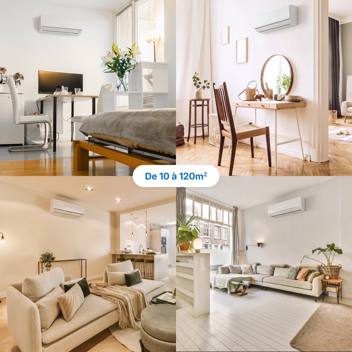 Climatiseur réversible Bisplit (x2) - Pompe à chaleur Air Air (PAC)