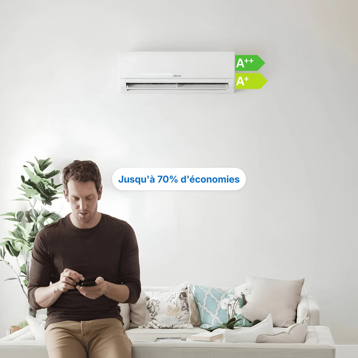 Climatiseur réversible Trisplit (x3) - Pompe à chaleur Air Air (PAC) - Précommande 30/11