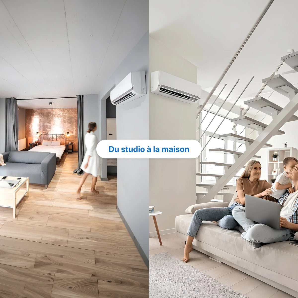Climatiseur réversible Trisplit (x3) - Pompe à chaleur Air Air (PAC) - Précommande 30/11