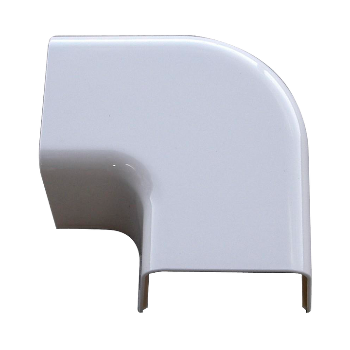 Angle de coude apparente pour goulotte 80 x 60 mm