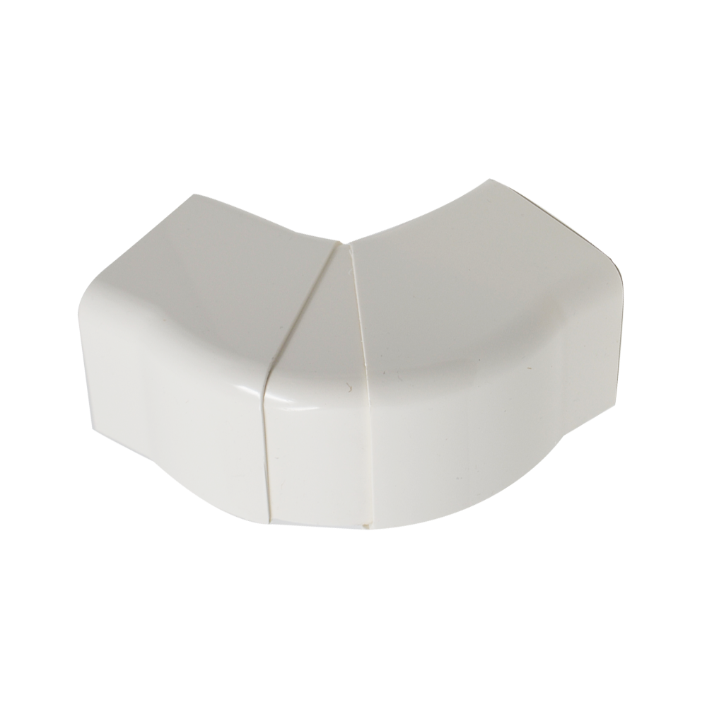 Plaque d'angle ajustable pour goulotte 80 x 60 mm