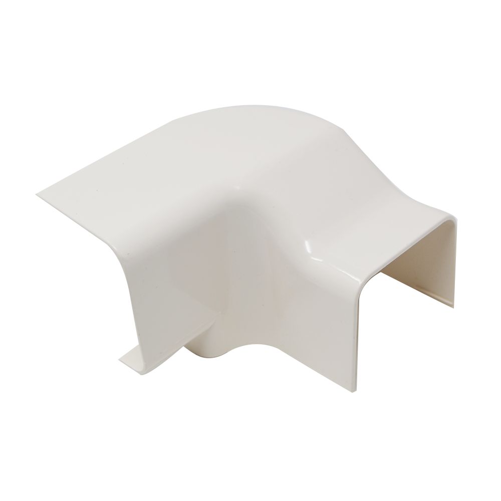 Angle vertical gauche pour croissant de goulotte 80 x 60 mm