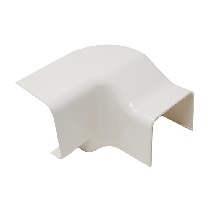 Angle vertical gauche pour croissant de goulotte 80 x 60 mm